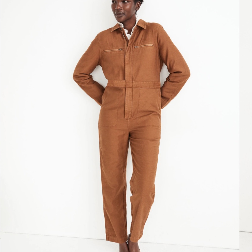 Madewell zip pocket coveralls jumpsuit
